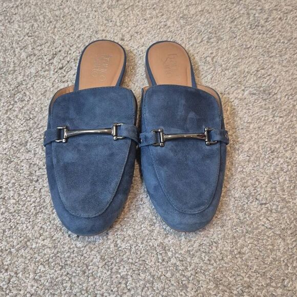 Franco Sarto Dionne Suede  Slip On Slide Flat Size 7.5 - Picture 2 of 6